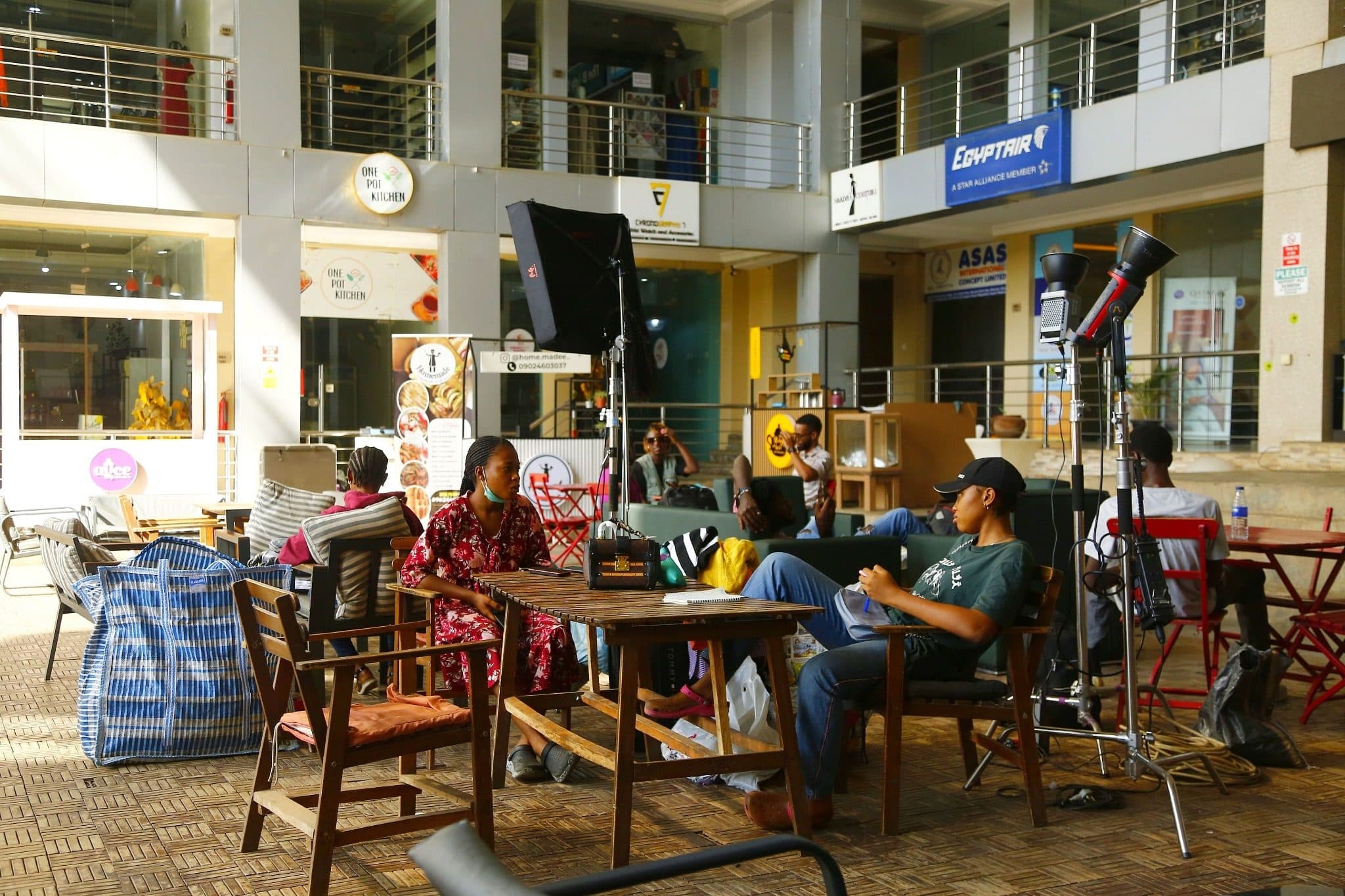 The AdPro 360 studio in Lusaka — behind the scenes